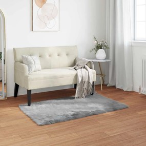 vidaXL Χαλί από τεχνητό πρόβειο δέρμα TAFALLA Γκρι 80 x 150 cm