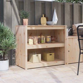 vidaXL Ντουλάπι Κουζίνας Εξωτερικού 106x55x92 cm Μασίφ Ξύλο Πεύκου