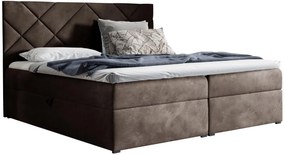 Επενδυμένο κρεβάτι Box 3-Kafe-120 x 200