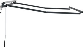 vidaXL Σκελετός Τέντας Ανθρακί 2,5 x 2 m Μέταλλο