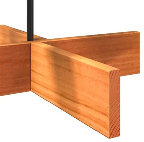 vidaXL Ξύλινο χριστουγεννιάτικο δέντρο για διακόσμηση κερί καφέ 100εκ.