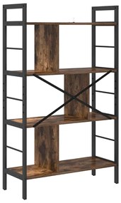 vidaXL Ράφι Βιβλίων Καπνιστό Δρύς 75 x 30 x 123,5 εκ.