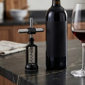 ΑΝΟΙΧΤΉΡΙΑ ΧΕΙΡΌΣ CELLAR TYPE CORKSCREW BOJ LUX. PURE BLACK 01100080