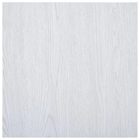 vidaXL Δάπεδο Αυτοκόλλητο Λευκό 5,11 μ² από PVC
