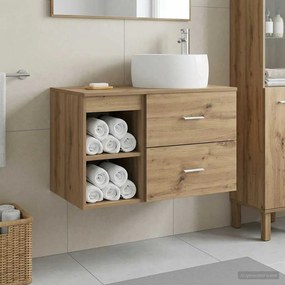 vidaXL Σετ Επίπλων Μπάνιου 2 pcs Artisan Δρυς Επεξεργασμένο Ξύλο