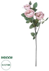 Artificial Garden PINK CLIMBING ROSE BRANCH 21184 Τεχνητό Διακοσμητικό Κλαδί Τριαντάφυλλο Ροζ Y70cm Globostar-21184-Ροζ 21184