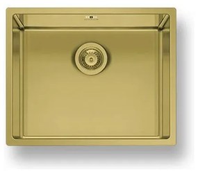 Pyramis Astris Colora Inox Gold Ισόπεδος Νεροχύτης 50x40cm