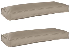 vidaXL Σετ Μαξιλαριών Πάγου 2 pcs Taupe 100 x 40 x 8 εκ Ύφασμα Oxford