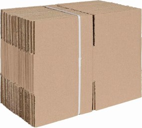 vidaXL Πτυσσόμενο Κουτί 50 τεμ. Φυσικό 15 x 15 x 8 εκ. Χαρτόνι
