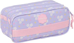 Κασετίνα Safta Bouquet Ροζ Λιλά 21,5 x 10 x 8 cm