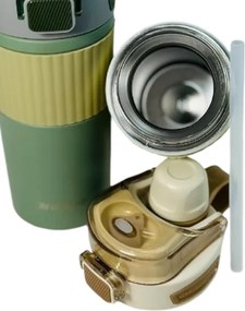 Φορητό παγούρι-θερμός - CF8235 - 600ml - 882355 - White/Green