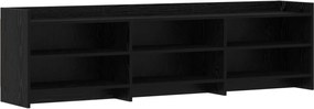 vidaXL Ντουλάπι TV 168 x 33 x 47 εκ. Μαύρη Δρυς Επεξεργασμένο Ξύλο