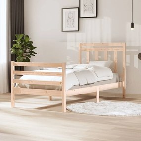 vidaXL Πλαίσιο Κρεβατιού 100 x 200 εκ. από Μασίφ Ξύλο
