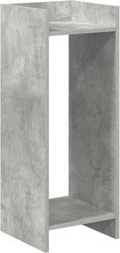 vidaXL Βάση φυτών με ράφι Σκυρόχρωμο Γκρι 30 x 30 x 80 cm