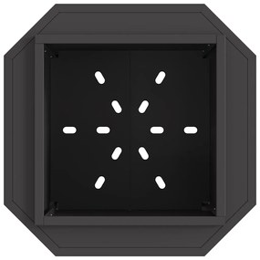vidaXL Φωτιά Μαύρο 48 x 48 x 51 cm Κρύα έλαση από χάλυβα
