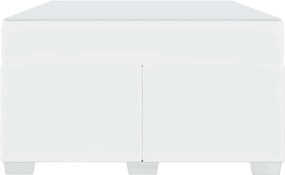 vidaXL Σκελετός Κρεβατιού με στρώμα Λευκό 120 x 200 cm ύφασμα