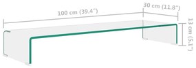 ΒΑΣΗ ΤΗΛΕΟΡΑΣΗΣ/ΟΘΟΝΗΣ ΔΙΑΦΑΝΗ 100 X 30 X 13 ΕΚ. ΓΥΑΛΙΝΗ 244131