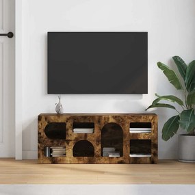 vidaXL Ντουλάπι TV ELST 100 x 35 x 40 εκ Καπνιστό Δρύς