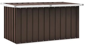 vidaXL Μπαούλο Αποθήκευσης Κήπου Καφέ 129 x 67 x 65 εκ.