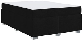 Σκελετός Κρεβατιού με στρώμα Μαύρο 160 x 200 cm ύφασμα