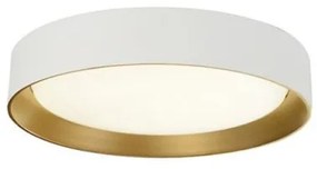 Πλαφονιέρα Φωτιστικό Οροφής LED Αλουμίνιο Spirit H7,4 Φ35 Viokef 4271100 Λευκό-Χρυσό