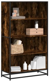 vidaXL Βιβλιοθήκη καπνιστή βελανιδιά 80,5x35x139 cm Ξύλινη κατασκευή