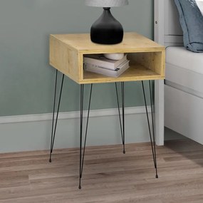Megapap Κομοδίνο Μελαμίνης Scott Sapphire Oak