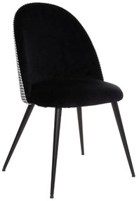 Καρέκλα Τραπεζαρίας (52x54x84) A-S Slano Velvet Black 184908E