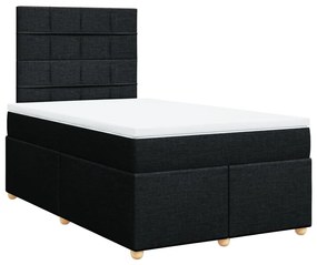 ΚΡΕΒΑΤΙ BOXSPRING ΜΕ ΣΤΡΩΜΑ ΜΑΥΡΟ 120X190 ΕΚ. ΥΦΑΣΜΑΤΙΝΟ 3293521