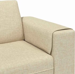 vidaXL Καναπές σαλονιού Κρεμ 250 x 77 x 76 εκ. Πολυεστέρας
