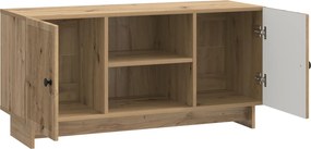 vidaXL Ντουλάπι TV 102 x 34,5 x 50 εκ. Artisan Δρυς Επεξεργασμένο Ξύλο