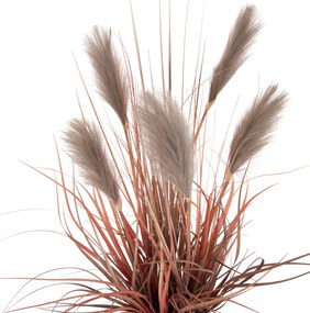 Διακοσμητικό Συνθετικό Φυτό Σε Γλάστρα Grass+Feather Φ14,5x12,5-86Υ εκ.