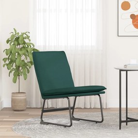vidaXL Πολυθρόνα Σκούρο Πράσινο 52 x 75 x 76 εκ. Υφασμάτινη