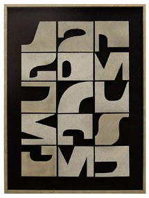 Πίνακας Καμβάς 3D FAL215 60x80cm Black-Beige Espiel Vertical Canvas
