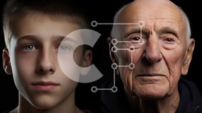 Intra Συλλεκτικό Ξύλινο Παζλ Plywood 4mm - Αντίθεση νεότητας και ηλικίας Σε Ξύλινο Κουτί - Διαστάσεις Puzzle: 10x10 cm – 25 κομμάτια