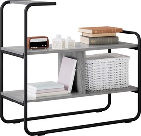 vidaXL Τραπέζι κονσόλας Γκρι Sonoma 80 x 35 x 75 cm Επεξεργασμένο Ξύλο