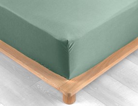Σεντόνι Percaline  Douceur d'intérieur - Λάστιχο - 90x190cm - Πράσινο