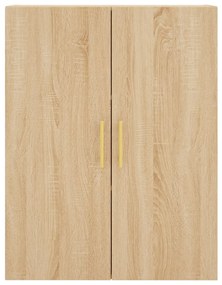 vidaXL Ντουλάπι Sonoma δρυς 69,5 x 34 x 180 εκ. από Επεξεργασμένο Ξύλο