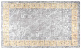 vidaXL Χαλί Πλενόμενο Αντιολισθητικό Γκρι 120 x 180 εκ.