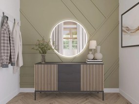 Καθρέφτης Calia L LED-Διάμετρος: 80 εκ. - 0.00Χ3.00Χ0.00cm