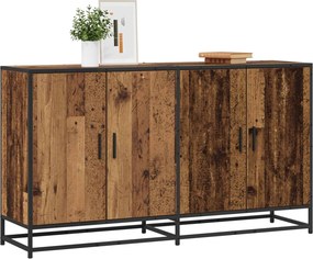 vidaXL Πλαϊνό γραφείο Παλαιωμένο ξύλο 134 x 35 x 76 εκ.