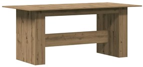 vidaXL Τραπεζαρία Artisan Oak 180x90x76 cm Ξύλινη κατασκευή