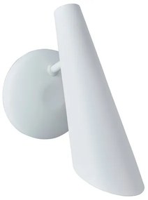 Απλίκα Φωτιστικό Τοίχου 1xΕ14 Κώνος Arkolight 713-1/A1 Λευκό