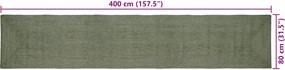 vidaXL Χαλί Περιοχής Λαδί 80 x 400 εκ. Γιούτα