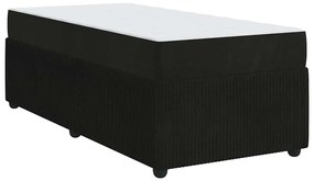 vidaXL Σκελετός κρεβατιού με στρώμα Άλλο Μαύρο 90 x 200 cm Βελούδο