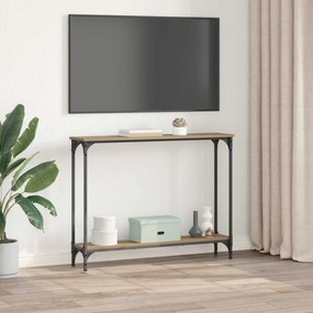 vidaXL Τραπέζι κονσόλας με ράφι Artisan Oak 100 x 22,5 x 75 εκ
