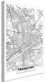 Πίνακας - Map of Frankfurt (1 Part) Vertical - 60x90