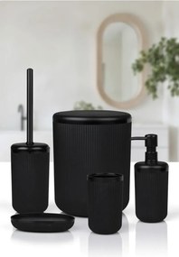 Stewehome σετ μπάνιου στρογγυλό με ριγέ διακόσμηση από πλαστικό