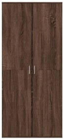 vidaXL Παπουτσοθήκη Καφέ Δρυς 80 x 39 x 178 εκ. από Επεξεργασμένο Ξύλο