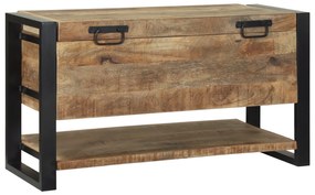 vidaXL Κουτί Αποθήκευσης Καφέ 80 x 35 x 45 cm Μασίφ ξύλο μάνγκο